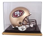 San Francisco 49ers Wood Base Helmet Logo Display Case