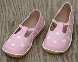 Puddle Jumper Pale Pink Polka Dot Shoes
