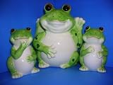 FROG 3-D Table Set w/S & P Frogs Froggy *NEW*