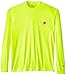 Carhartt Men's Big & Tall High Visibility Force Color Enhanced Long Sleeve Tee,Brite Lime,XXX-Large Tall