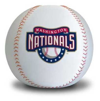 Washington Nationals Baseball Pillow, 10X10