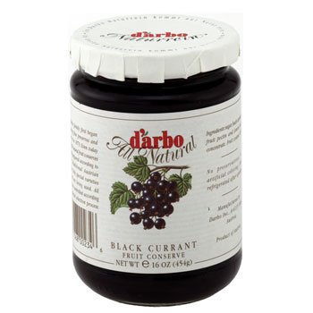 Black Currant Preserve - fruit conserve - 16 oz 454 gr by D'arbo, Austria. by Apilcina