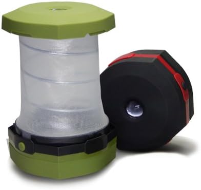 NEW IMPROVED Pop-Up 2 in 1 Portable Collapsible LED Camping Lantern / Emergency Flashlight, 4 Pack