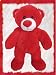 315 Carmine Red Bear 15 Make Your Own *NO SEW* Stuffed Animal Kit w/Backpack