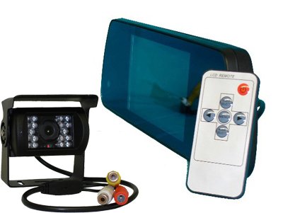 120 Angle Mounted Box Backup Camera with a 7 Mirror monitor