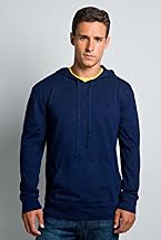Long Sleeve Vintage Washed Hooded Jersey T-Shirt