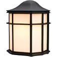 Hardware House 544270 7-3/4-Inch by 9-3/4-Inch Outdoor Lighting Fixture Textured Black