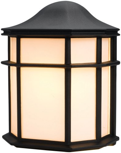 Hardware House 544270 7-3/4-by-9-3/4-Inch Outdoor Lighting Fixture  Textured Black
