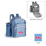 Mississippi Rebels NCAA Sorrento Insulated Picnic Backpack (Cornflower) (Embroidered Logo)