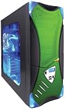 CybertronPC X-Plorer V2 3600+, Black/Green, AMD Athlon 64 X2 3600+ Dual Core (2.00GHz), 2GB DDR2 667MHz Memory, 160GB SATA2 HDD, 20X Dual Layer DVD RW, Chrome9 Onboard Video Graphics and (1)PCI-E X16 Slot, 400 Watt Power Supply, NO O/S, 1 Year Parts & Labor Warranty