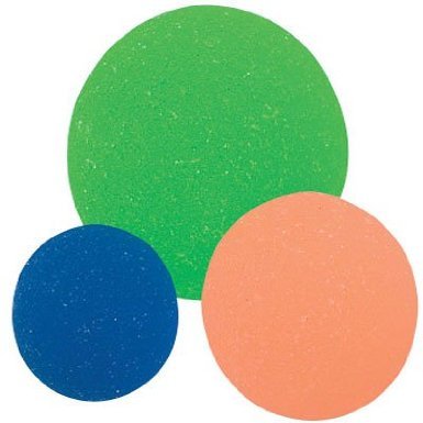 12 - Colorful "Rubber" Bouncing ICY Neon Balls - Lots of Fun! Makes Great Replacement Balls for the Cranium Cariboo Game!