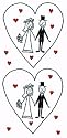 Bedruckte Taschent&uuml;cher Hochzeit - DESIGN HOCHZEIT (MARRIAGE)