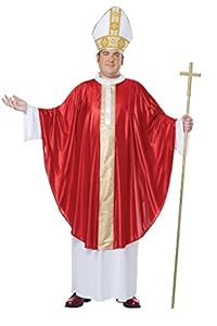 California Costumes Men's Plus-Size The Pope His Divine Holiness Plus, Red/White, Plus Size