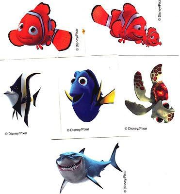 "FINDING NEMO" - 12 Temporary Tattoos/TV & Movie Characters, Party Favors