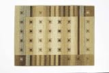 Accents 4 -by-6  Nylon Full Border Mat, Colour Fields Natural