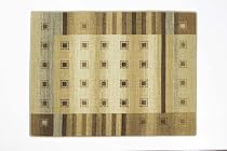 Accents 3'-by-4' Nylon Full Border  Mat, Colour Fields Natural