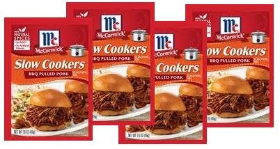 McCormick BBQ Pulled Pork Seasoning Mix (1.6 oz Packets) 4 Pack