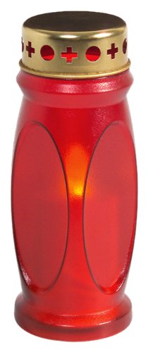 Brauns Heitmann 3-er Set - Led Grableuchte, 14 x 4.5 cm, rot 6749