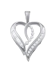0.15CTW DIAMOND HEART PENDANT