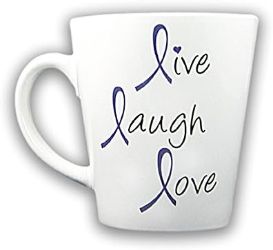 Purple Ribbon Coffee Mug - Live Laugh Love (Retail)