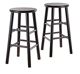 IMAGE OF Winsome Wood S/2 Wood 24-Inch Stools, Espresso Finish