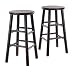 Winsome Wood S/2 Wood 24-Inch Stools, Espresso Finish