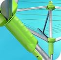 40m 3 Arm Rotary Washing line & Rotary Clothes Dryer