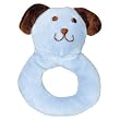green sprouts by i play Organic Velour Ring Rattle - Cornflower Dog