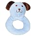green sprouts by i play Organic Velour Ring Rattle - Cornflower Dog