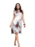 Ever Pretty Floral Print Unique Ruffles New Round Neck Cocktail Dress 03207