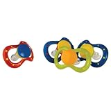 2pk 3D Butterfly Shaped Shield Pacifiers 0-6... by Luv N' Care
