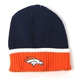 Denver Broncos Officially Licensed NFL Reebok Youth Size Cuffed Knit Hat (best fit for ages 7 - 14)