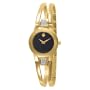 Movado Women's 604984 Amorosa Gold-Plated Diamond Accented Bangle Bracelet Watch