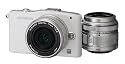 OLYMPUS マイクロ一眼 PEN mini E-PM1 ツインレンズキット ホワイト E-PM1 TKIT WHT