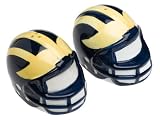 Arthur Court University of Michigan Collegiate Football Helmet Salt and Pepper Set