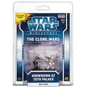  Wizards Of The Coast Star Wars Miniatures Clone Wars Scenario Map Pack 2 Showdown At Teth Palace