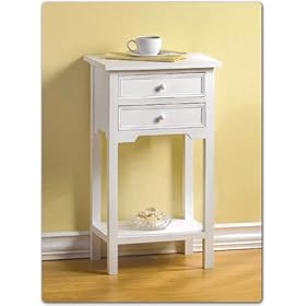 Living Room Furniture White Telephone Table End Table Or Night