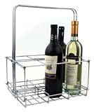 Foldable bottle carrier WINE HOLDER RACK metal basket