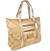 Coach Signature Poppy Glam Shoulder Bag Tote 13826 Gold