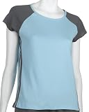 NYL New York Laundry Women's Athletic Striped Short Sleeve Raglan Tee
