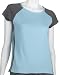NYL New York Laundry Women's Athletic Striped Short Sleeve Raglan Tee