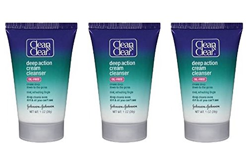 Clean & clear deep action cream cleanser, 1 oz trav…