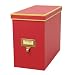 Cargo Atheneum File Box, Red, 9-1/2 by 12 by 5-1/2-Inch