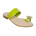 Women's Miss Trish of Capri for Target&reg; Flower Sandals - Green Patent
