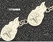 Tennessee Titans Fireball Logo 1/4" Bracelet 7"