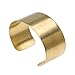 Beadaholique 1 Piece Solid Brass Flat Cuff Bracelet Base, 28.5mm