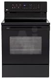 LG LRE30453SB 30 Freestanding Electric Range with 5 Radiant Elements, 5.6 cu. ft. Capacity Oven, IntuiTouch Control System and Storage Drawer: Black