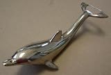 Chrome Dolphin Bottle Opener - Crown cap opener on bottom and on tailfin - 6 1/2 inches long