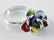 Multicolor Evil Eye Ring