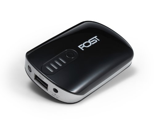 FOST 2200mAh Backup External Battery Pack Charger High Capacity Power Bank Charger Rechargeable Charger for iPhone 5 4S 4 3GS 3G, iPod; Android Smartphones: HTC Sensation / Samsung Galaxy S3, S2, Samsung Galaxy Series Smartphones / Motorolaoid / LG Optimums, PSP, MP3 MP4 MP5 Players, Digital Cameras, DV Recorders, PSP, Nintendo DS, Kindle Fire, Kindle Touch, Nook Color, Many More Devices LED Indicators Black